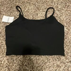 Large black sports bra